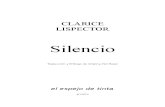 Lispector, Clarice - Silencio