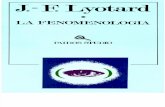 Lyotard - La Fenomenología