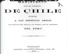 Manifiesto Que El Gobierno de Chile Dirije a Las Potencias Amigas Con Motivo Del Estado de Guerra Con El Gobierno Del Perú. (1879)