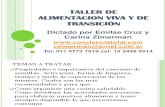 Taller de Alimentacion Viva y de Transicion Clase Nro 2 Enero 2013
