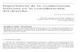 "Importancia de la cosmovisión luterana en la consideración del derecho"  Patricia Inés Bastidas