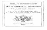 Regla y Constituciones de La Tercere Orden de Santo Domingo