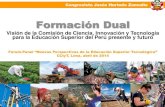 Jesús Hurtado: Formación Técnica Dual aliviaría brecha de capital humano en el Perú (Abril 2014)