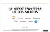 LA GRAN ENCUESTA DE LOS MEDIOS ELECCIONES 2014 _ 3 Vf.ppt