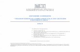 Informe Comisión Transparencia como Práctica de Gestión Universitaria