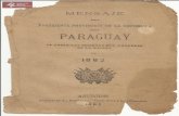Mensaje Presidencial de  Bernardino Caballero 1882 Paraguay