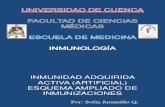 Inmunidad Adquirida Activa - Programa Ampliado de Inmunizaciones