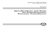Especificaciones y Pruebas Para Transductores Potenciometricos