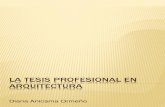 Tesis Profesional en Arquitectura