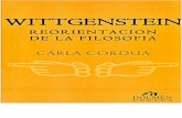Wittgenstein, Reorientacion de la filosofía - CORDUA, Carla