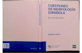 Cuestiones de Morfología Española