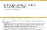 ut3. EL EQUIPO DE ILUMINACIÓN (ppt)