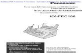 Manual en Ingles Del Fax Panasonic Kxfpc165