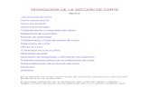 TECNOLOGÍA DE LA SECCIÓN DE CORTE
