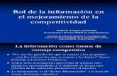 Rol de la información en el mejoramiento de la competitividad de las PYMES