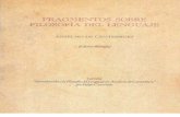 Anselmo de Canterbury - Fragmentos sobre filosofía del lenguaje (Castañeda, ed)