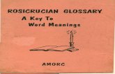Glossary Rosicrucian