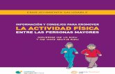 Informacion y consejos para la promoción de la AF entre las personas mayores