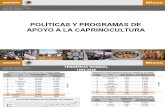 POLÍTICAS Y PROGRAMAS DE APOYO A LA CAPRINOCULTURA