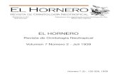 Revista El Hornero, Volumen 7, N°2. Julio 1939.
