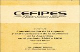Informe: Concentración de la riqueza y extranjerización de la economía en la Argentina en el período 2004 a 2010 (primera parte) CEFIPES