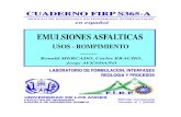 Emulsiones Asfálticas - Usos - Rompimientos