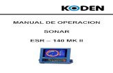 OPERACIÓN DEL SONAR KODEN140
