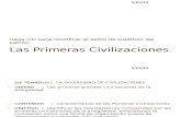 CARACTERÍSTICAS DE LAS PRIMERAS CIVILIZACIONES