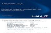 Aeropuerto de Jauja - Junín: inspección de LAN y necesidades para aeronaves A319 (Sep 2011)