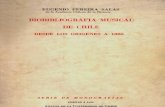 Biobibliografia Musical en Chile Desde Los Origenes a 1886 Eugenio Pereira Salas