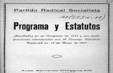 Partido Radical, Programa y Estatuto 1935