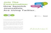 Cómo los periodistas españoles usan Twitter/ Join the Conversation