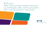 Guia de Recomendaciones y Líneas de Actuación en Inclusion Social