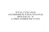 Politicas Administrativas Bases y Lineamientos 2001