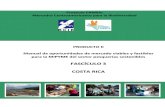 COSTA RICA: Manual de oportunidades de mercado viables y factibles para la MIPYME del sector pesquerías sostenibles
