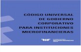 RSE - Codigo Universal de Buen Gobierno del Sector Microfinanzas