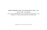 Informe de Avances LEY N° 27558 - noviembre 2010