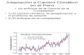 Conf UNI - Adaptación a Cambio Climático en el Perú - Un enfoque de la Ciencia de la Complejidad - JOHN EARLS