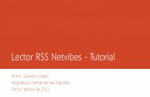 Lector rss netvibes - tutorial