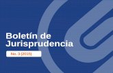 Boletin de jurisprudencia (No. 3/2015)