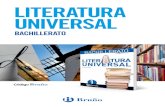 Catálogo Literatura Universal Código Bruño para Bachillerato