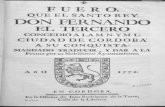 1772 Fuero que el Rey Fernando III concedió a la ciudad de Córdoba