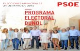 Psoe bunyol programa electoral 2015