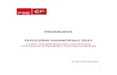 Programa eleccions municipals 2015 PSC Vilanova del Vall¨s