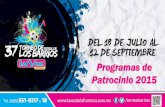 Programas de Patrocinio 2015 Torneo de los Barrios