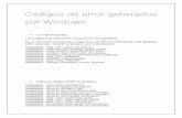 Códigos de error generados por windows