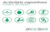 Guia d'activitats esportives 2015 - 2016