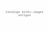 Catálogo artés jaeger antiguo