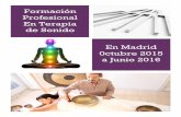 Formación profesional de terapia de sonido en Madrid