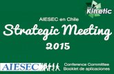 Aplicaciones Stratregic Meeting 2015 - Chile